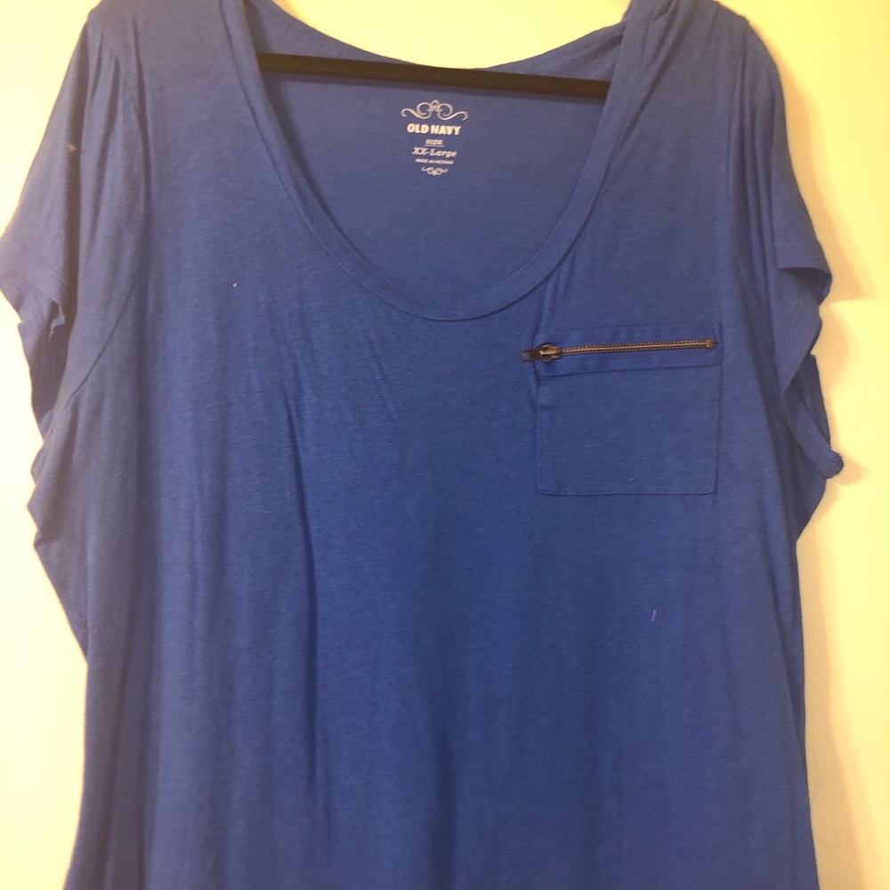 Blue tee